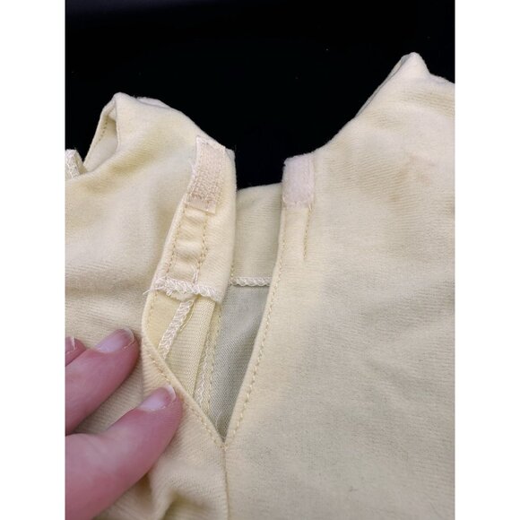 Cabbage Patch Kids Preemie Yellow Sailboat Overalls Jumper Vtg 1984 Smooth - Picture 6 of 8